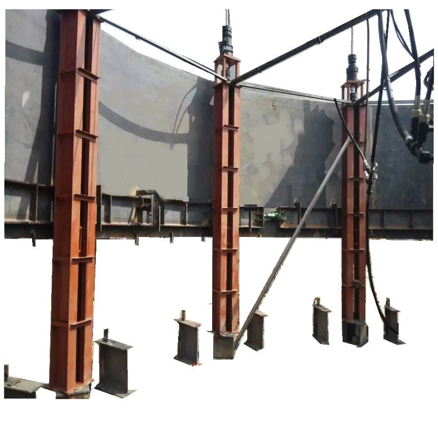 Vérins hydrauliques simples pour la construction de réservoirs verticaux