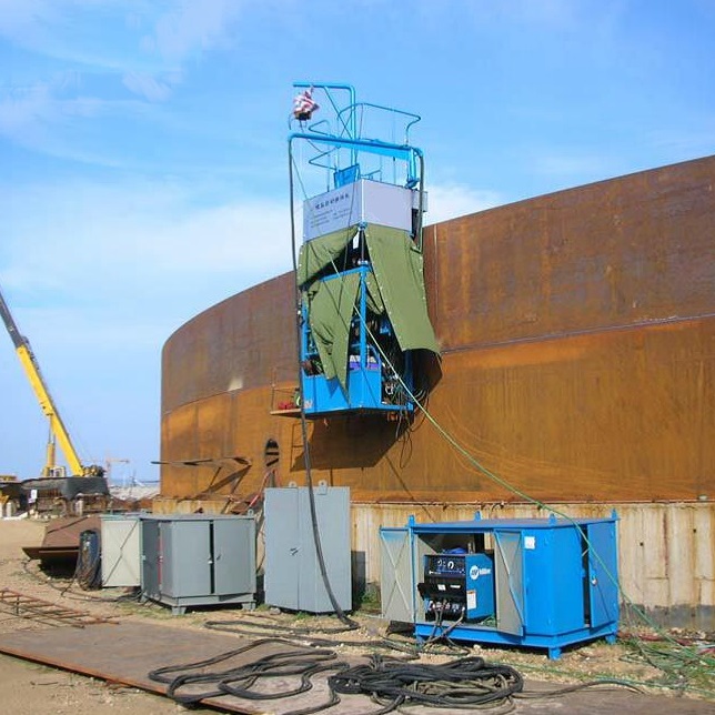 Soudeuse automatique de circonférence d'arc submergé pour le réservoir de stockage d'acier au carbone