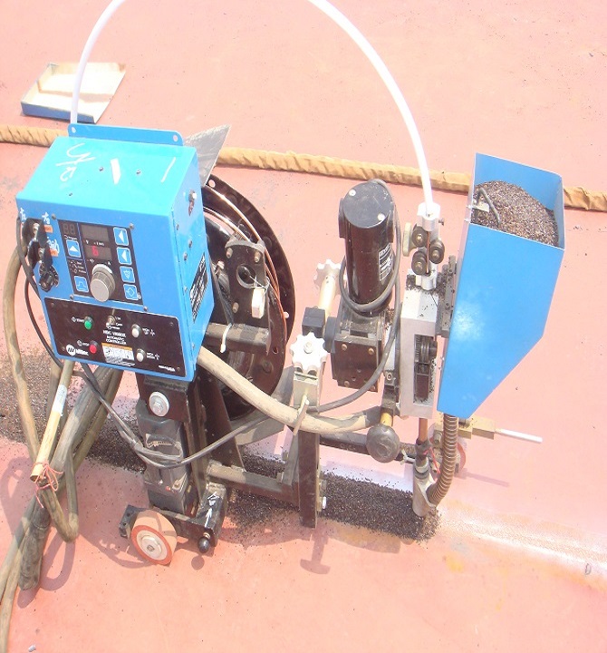Tracteur de soudure de réservoir de couture SAW pour réservoir de gaz