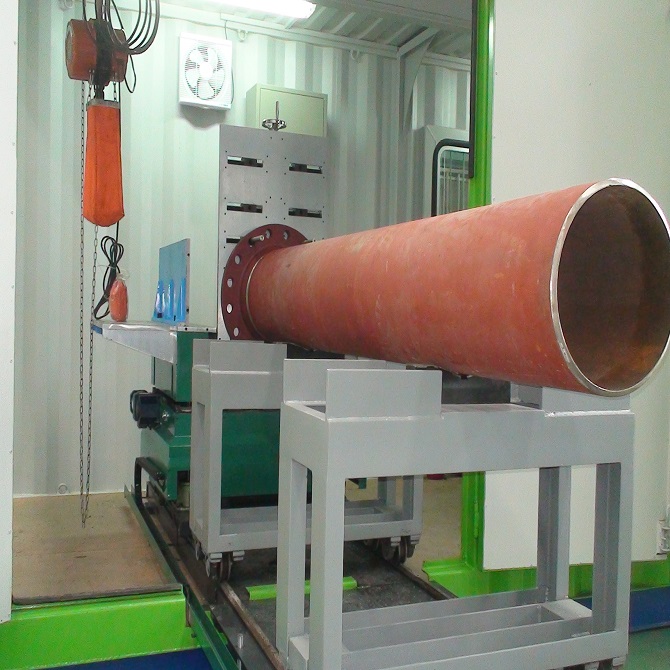 Solution complète de fabrication de bobine de tuyau de type conteneurisé pour l'usine à gaz d'acier au carbone