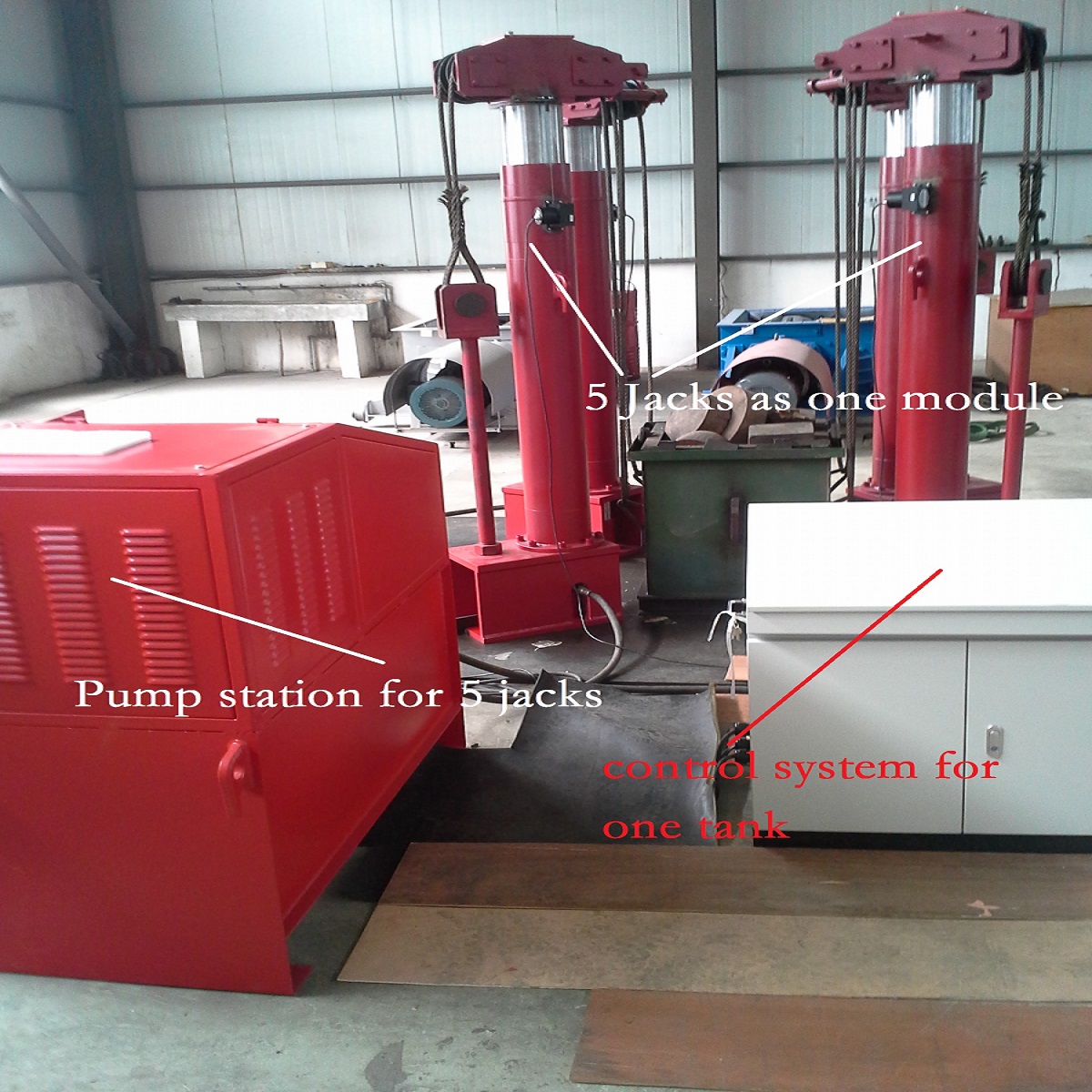 machine de levage hydraulique de réservoir de stockage de rendement élevé pour le réservoir d'eau